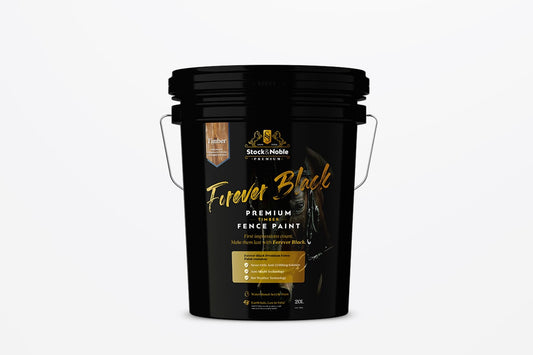 20L FOREVER BLACK PREMIUM TIMBER FENCE PAINT STOCK AND NOBLE