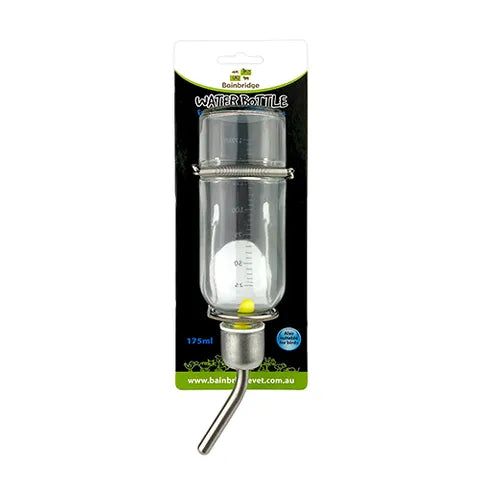 GLASS WATER BOTTLE RABBITS