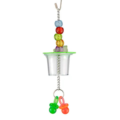 BIRD TOY - FORAGING - 1 CUP WITH BEADS