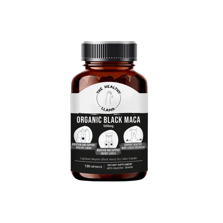 Healthy Llama Organic Black Maca Capsules (120)