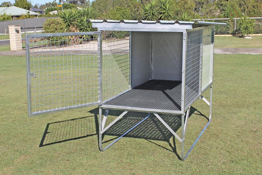 Aussie Dog Kennels" Raised Dog Kennel