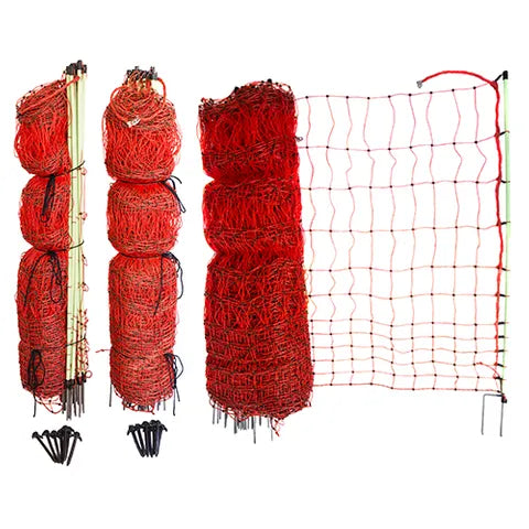 POULTRY NETTING ELECTRIFIED 50M - ORANGE